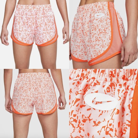 NWT $35 Nike [ Women Small ] Runnin Dri-FIT Icon Clash Tempo Shorts Orange #5865 - Picture 2 of 11